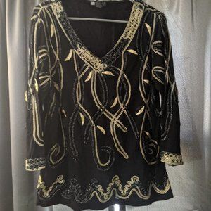 CAROLE LITTLE WOMENS BLOUSE SZ 1X